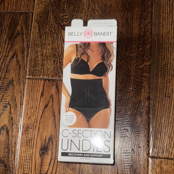 Belly Bandit Other - NWT Belly Bandit Black C-Section Recovery Undies Size Small In Nude